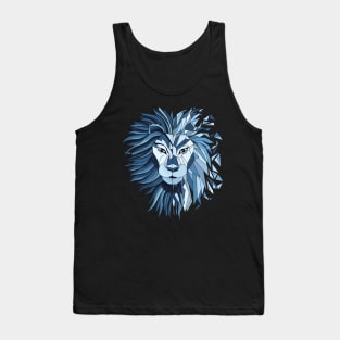 The Dark King - Geometric Lion Tank Top